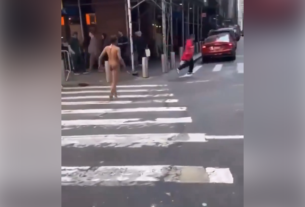 Meanwhile in New York!  Naked mentally ill man attacks passerbyers for no reason